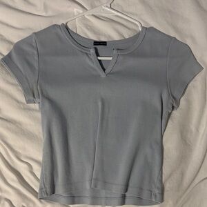 Brandy Melville Light Blue Short Sleeve Top